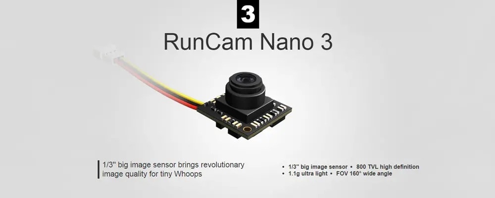 RunCam Nano 3 - 14x14 800TVL FPV Camera - Unmanned Tech UK FPV Shop